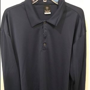 XL Long Sleeve DriFit Polo - Black